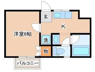 名谷ヴィレッジ【205号室】の間取り