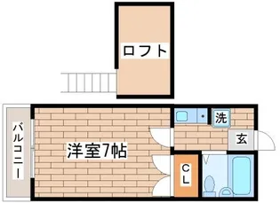 ラ・メール板宿【2階】の間取り