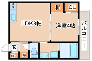 LEROY駒ヶ林(ル・ロワ駒ヶ林)【301号室】の間取り