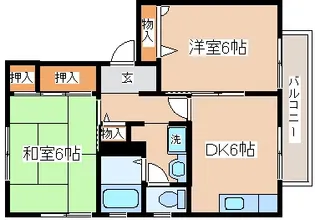 ディアス片山【2階】の間取り