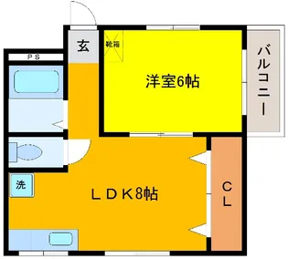 リバーサイド摩耶【3階】の間取り
