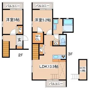 グルーブメゾン8【202号室】の間取り