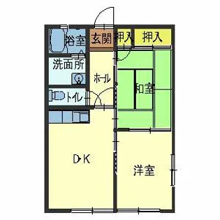 フレグランス須磨離宮【101号室】の間取り