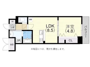 コーナーストーン【4階】の間取り