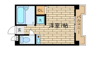 ヴィオス多聞【402号室】の間取り
