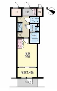 神戸元町Noah【5階】の間取り
