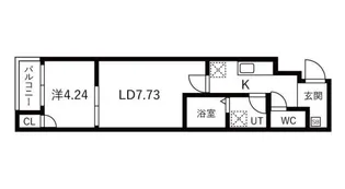 パークス神戸【5階】の間取り