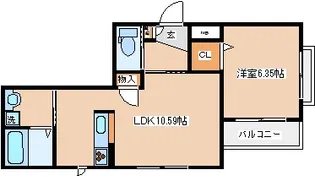 シャーメゾン切戸【3階】の間取り