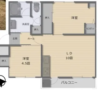 神陵台厚生年金住宅5号棟【4階】の間取り