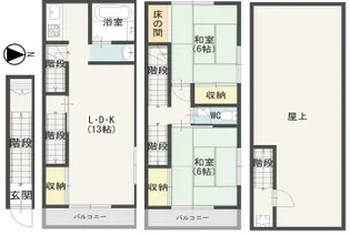 クリエイトビルⅡ【2-3階号室】の間取り
