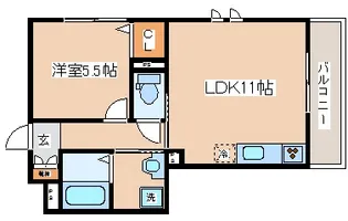 イーストテラス【3階】の間取り