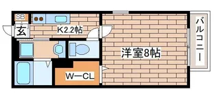 CASA楠丘【2階】の間取り