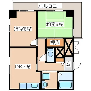 メイカビル【506号室】の間取り