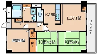 エスパシオ神戸【5階】の間取り