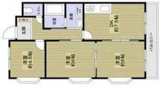 エスポワール六甲【1階】の間取り