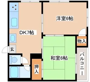 東舞子メゾン【302号室】の間取り