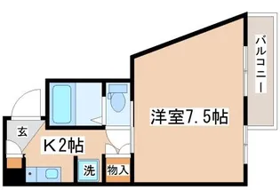 アールヴィラージュ【402号室】の間取り