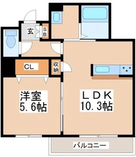 CASA PINOII【202号室】の間取り