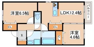 メリヤス城が山【3階】の間取り