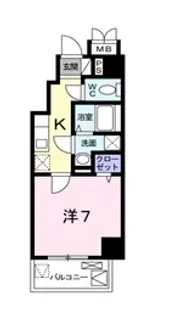 エトワール衣掛【202号室】の間取り