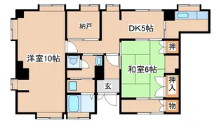 グリーンハイツ【1号室】の間取り