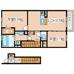 グランデディーオBの間取り