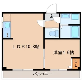 サンハイツ三宮【4階】の間取り