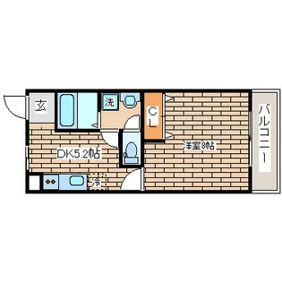 フルール稲葉【1階】の間取り