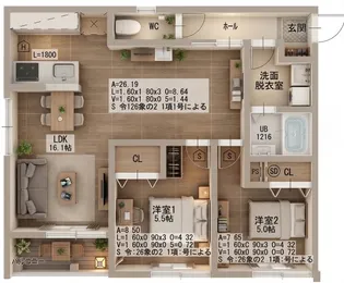 プライム神戸垂水【1階】の間取り