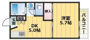 フレグランス甲南【1階】の間取り