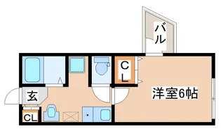 西山ハイツ【2階】の間取り