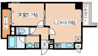 アプリーレ三宮磯上公園【6階】の間取り