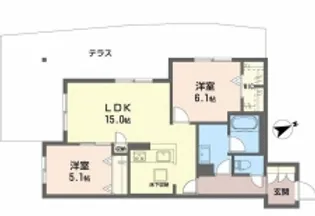 CASA PINOⅤ【103号室】の間取り