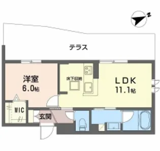 CASA PINOⅤ【105号室】の間取り