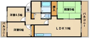 マッティーナ神戸弐番館【F-3号室】の間取り
