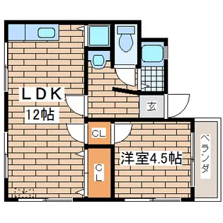 千守マンション【11号室】の間取り