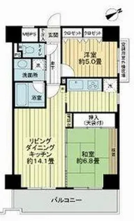 ライオンズプラザ神戸【909号室】の間取り