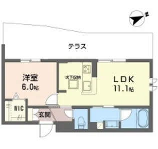 CASA PINOⅤ【105号室】の間取り