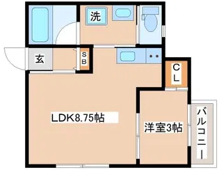アジール・シエル【1階】の間取り