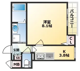 Gran Feliz【3階】の間取り