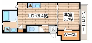 LS妙法寺【202号室】の間取り