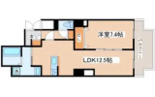 エムライズ大観町【1階】の間取り