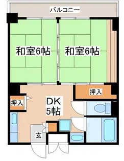 上高丸住宅D棟【4階】の間取り