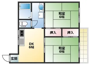 アネックス甲子園三番町【2階】の間取り