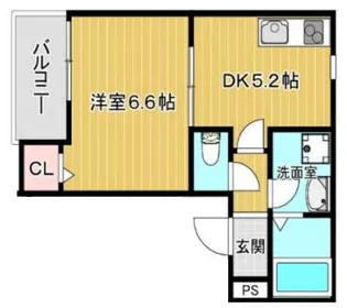 ペルルブランシェ九番町【1階】の間取り