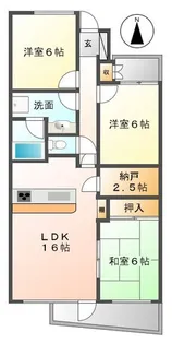 ドルチェ甲子園【5階】の間取り