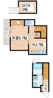 サンウィング妙法寺【2階】の間取り