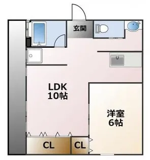グランドハイツ浜甲子園【2階】の間取り