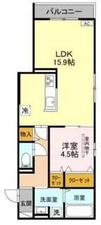 上甲子園廣和レジデンス【3階】の間取り