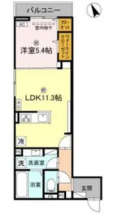 ル トレフル【2階】の間取り